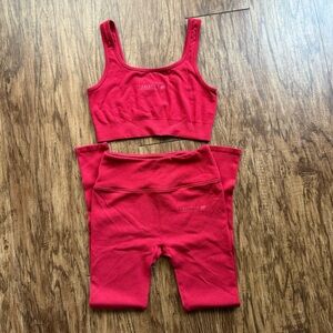 Red Lounge Workout Set Fabletics